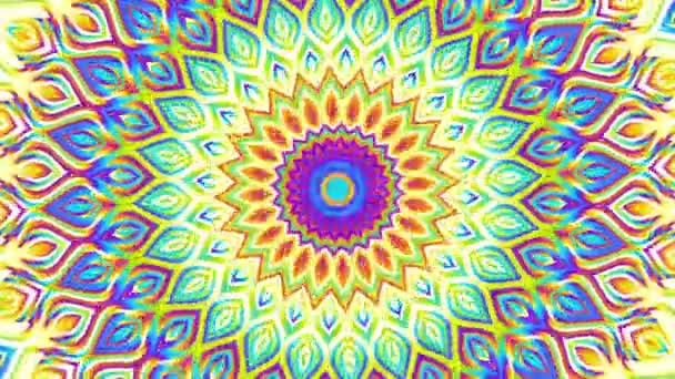 Transformando Mandala esotérica abstrata. Imagens de loop sem costura . — Vídeo de Stock