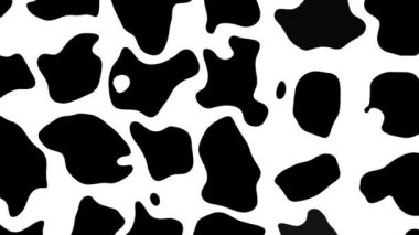 Basit siyah ve beyaz geometrik şekilleri dönüştürüyor. Görüntü döngüsü.