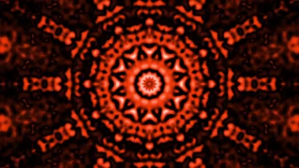 Transforming abstract esoteric Mandala. Seamless loop footage. — Stock Video