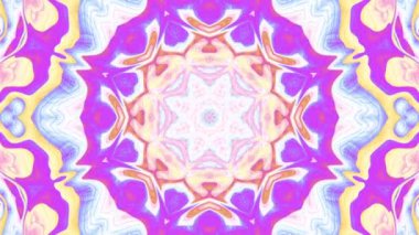 Soyut esrarengiz Mandala 'yı dönüştürüyorum. Kusursuz döngü görüntüsü.