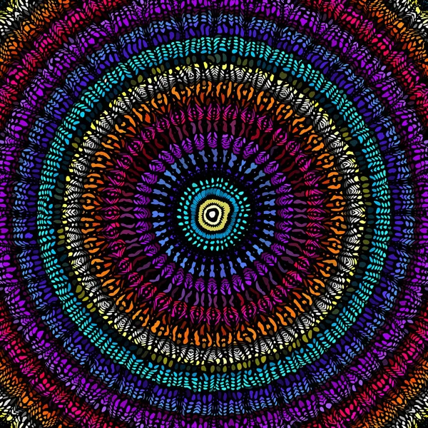 Sömlöst Mosaikmönster Mosaik Mandala Vektorbild — Stock vektor