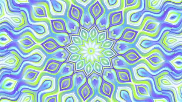 Transforming abstract esoteric Mandala. Seamless loop footage. — Stock Video