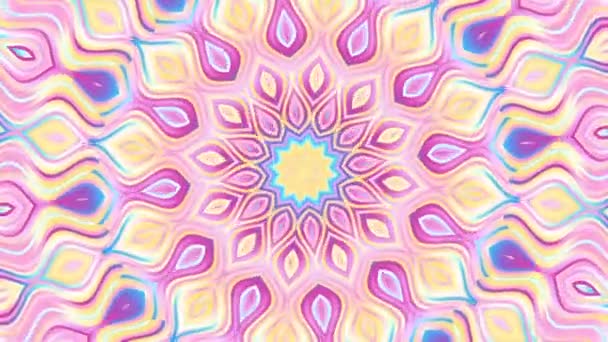 Transforming abstract esoteric Mandala. Seamless loop footage. — Stock Video