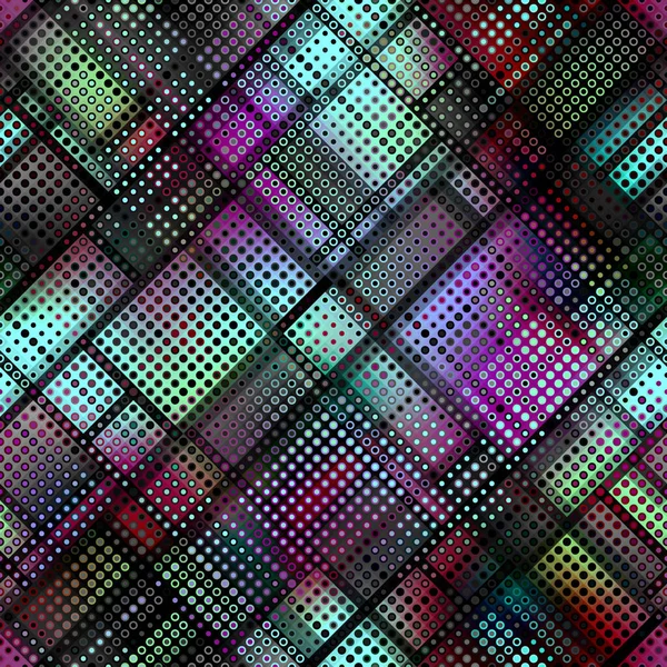 Abstract Geometrisch Patroon Lage Polystijl Pixel Kunst Stijl Vectorafbeelding — Stockvector