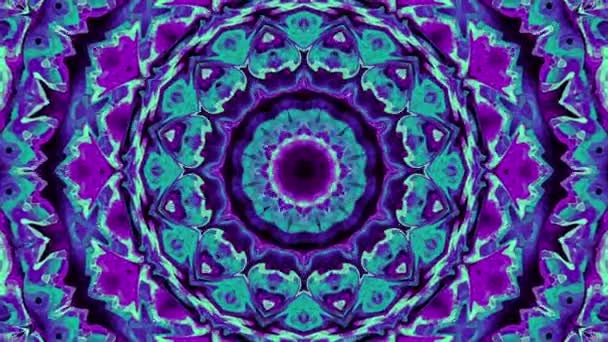 Versierde mandala lus achtergrond — Stockvideo