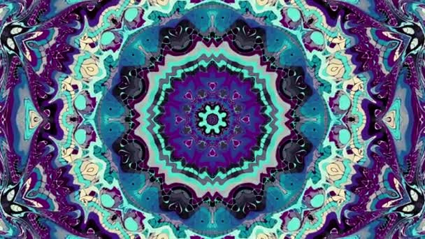 Ornate Mandala-Schleife Hintergrund — Stockvideo