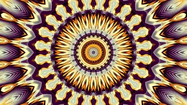 Versierde mandala lus achtergrond — Stockvideo