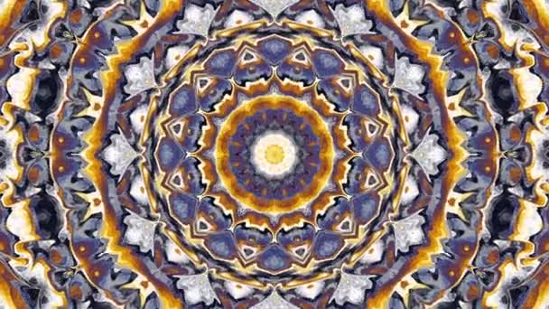 Ornate Mandala-Schleife Hintergrund — Stockvideo