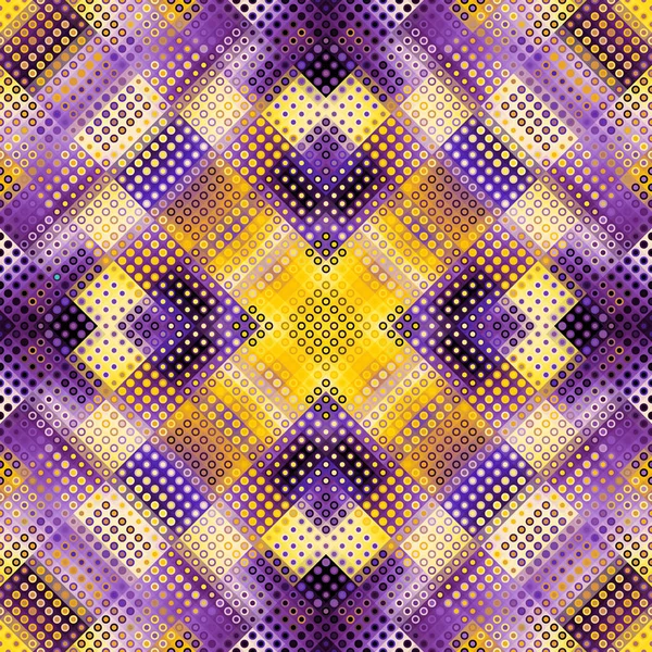 Abstract Geometrisch Patroon Lage Polystijl Pixel Kunst Stijl Vectorafbeelding — Stockvector
