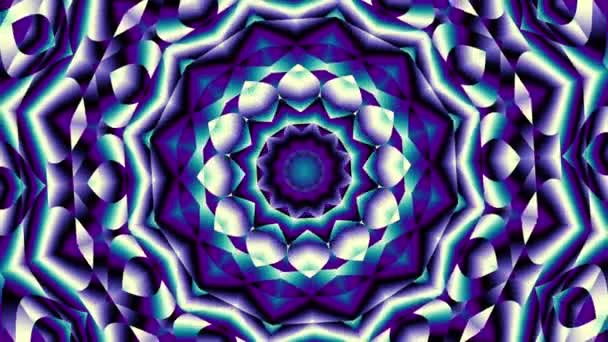 Transforming ornamental esotheric Mandala. Seamless loop footage. — Stock Video