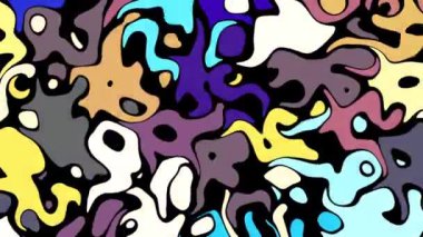 Kusursuz döngü soyut hareket arkaplanı. Soyut polka nokta görüntüsü.