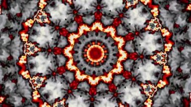 Süslü, ezoterik Mandala 'yı dönüştürüyorum. Kusursuz döngü görüntüsü.