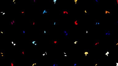 Kusursuz döngü soyut hareket arkaplanı. Soyut polka nokta görüntüsü.