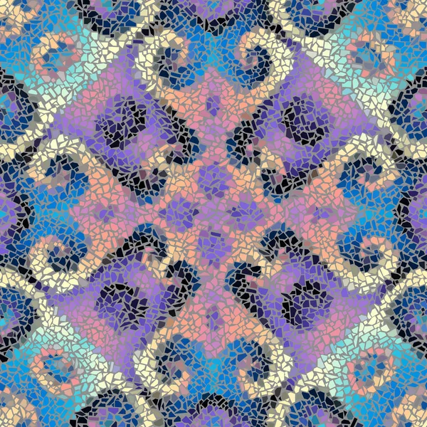 Kusursuz mozaik sanat modeli. Soyut sanat arkaplanı... vektör resmi.