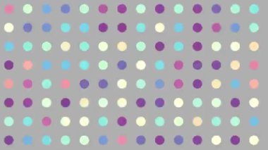 Kusursuz döngü soyut hareket arkaplanı. Soyut polka nokta görüntüsü.