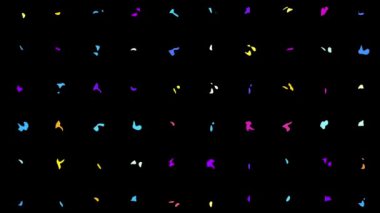 Kusursuz döngü soyut hareket arkaplanı. Soyut polka nokta görüntüsü.