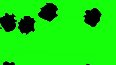 Yeşil ekran arkaplanındaki benekler.