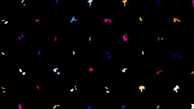 Kusursuz döngü soyut hareket arkaplanı. Soyut polka nokta görüntüsü.