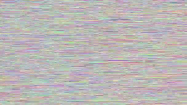 Looping video interference footage. Imitation of a Datamoshing video. — Stock Video