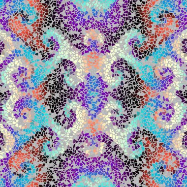 Vektörsüz mozaik sanat modeli. Sanat arkaplanı.