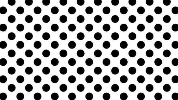 Seamless loop abstract motion background. Abstract polka dot footage. — Stock Video