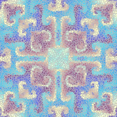 Vektörsüz mozaik sanat modeli. Sanat arkaplanı.