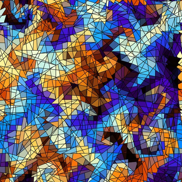 Motif d'art mosaïque vectoriel sans couture. Contexte artistique. — Image vectorielle