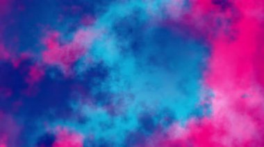 4k 'lık soyut döngü videosu. Döngü oynatmak için kusursuz soyut dalgalı psikedelik arkaplan. Dalgalı yüzey. Bulutlu nebula arka planı. Doğal retro renkler..