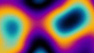 Canlı VHS tarzı gökkuşağı gökkuşağı mavisi beyaz pisikedelik kumlu gradyan renk akışı dalgası siyah arka planda, müzik kapağı dans partisi poster tasarımı. 1970 'li, 70' li, 80 'li, 90' lı yılların Retro Renkleri