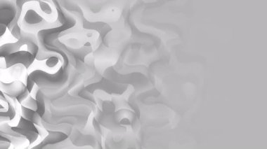 Soyut gri hareket arkaplanı. Güzel, yavaş dalgalı çizgiler. Video animasyonu 4k döngü 3840x2160