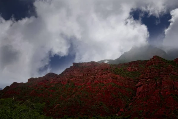 Une Vue Magnifique Sur Les Montagnes Rouges Quebrada Las Conchas — Photo