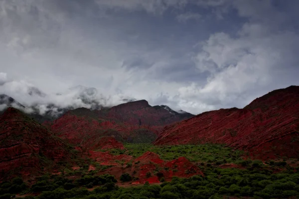 Une Vue Magnifique Sur Les Montagnes Rouges Quebrada Las Conchas — Photo