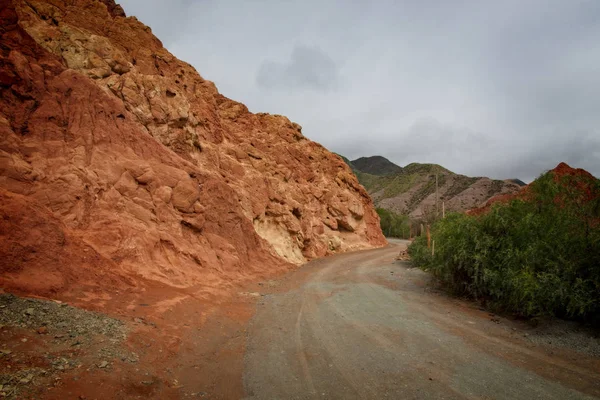 Eine Typische Straße Von Purmamarca Jujujuy Argentina — Stockfoto