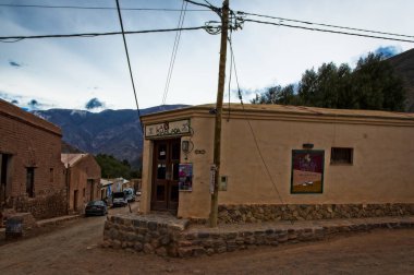 Purmamarca, Jujuy, Arjantin - 03 / 29 / 2019: Şehrin manzarası
