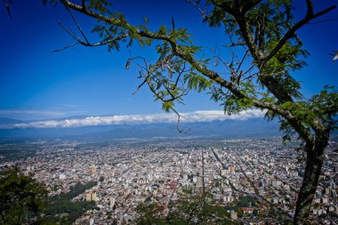 A view from San Bernardo Hill in Salta, Argentina clipart
