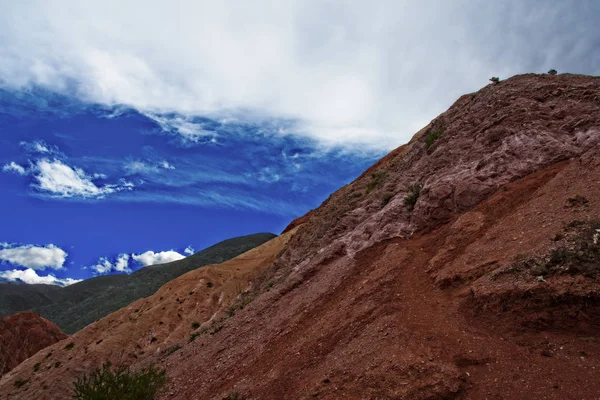 Una Hermosa Vista Famosa Colina Los Siete Colores Purmamarca Jujuy — Foto de Stock