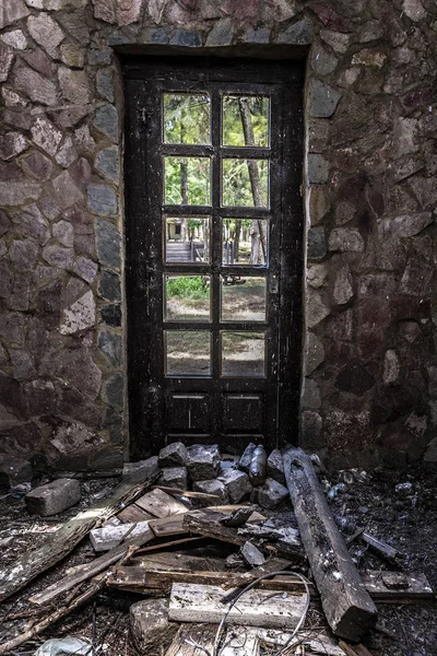 Edificio Abandonado Campanopolis Medieval Village Buenos Aires Argentina — Foto de Stock