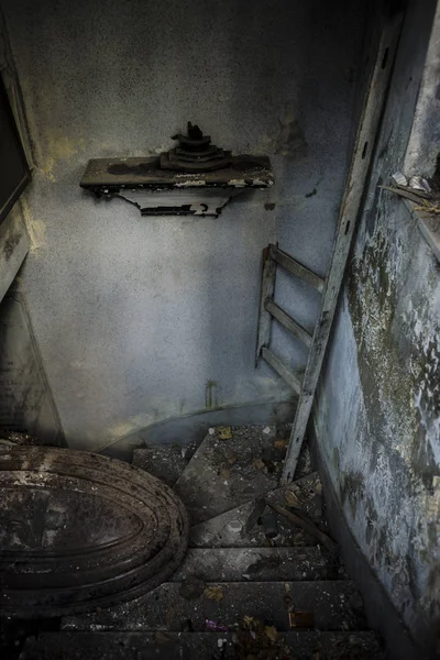 Tumba Destruida Abandonada Cementerio Recoleta Buenos Aires Argentina — Foto de Stock