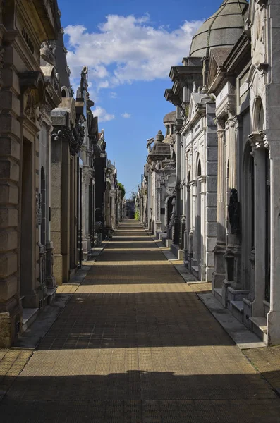 Ein Gang Vom Friedhof Recoleta Buenos Aires Argentina — Stockfoto