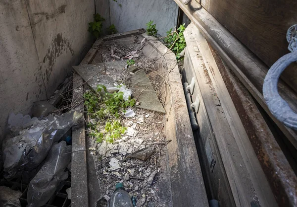 Tumba Destruida Abandonada Cementerio Recoleta Buenos Aires Argentina — Foto de Stock