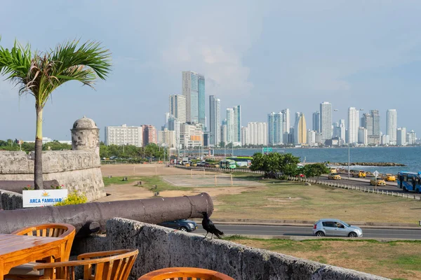 Cartagena Indias Kolumbia 2018 Widok Miasto Otoczone Murami Cartagena Indias — Zdjęcie stockowe