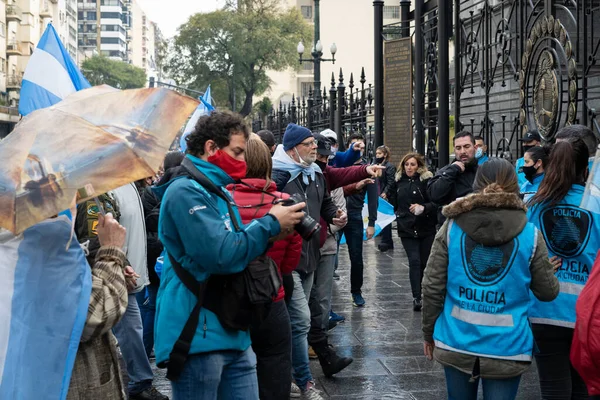 Buenos Aires Argentine 2020 Manifestation Contre Intention Gouvernement Réformer Justice — Photo