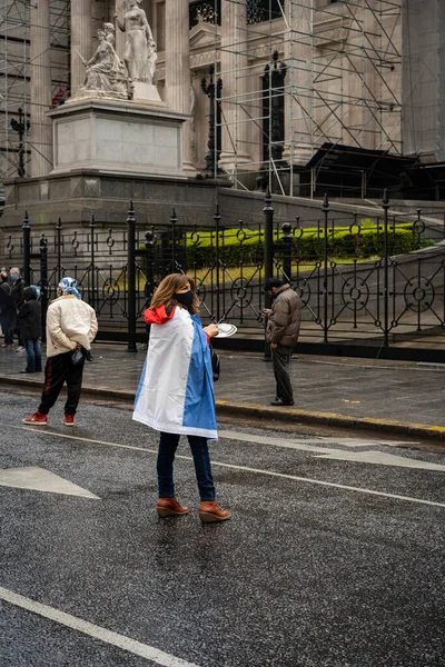 Buenos Aires Arjantin 2020 Hükümetin Adalet Reformunu Protesto Eden Insanlar — Stok fotoğraf