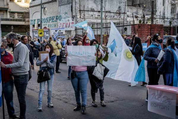 Buenos Aires Arjantin 2020 Hükümetin Adalet Reformunu Protesto Eden Insanlar — Stok fotoğraf