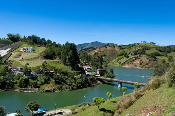 Vista Del Lago Guatape Antioquia Colombia — Foto de Stock