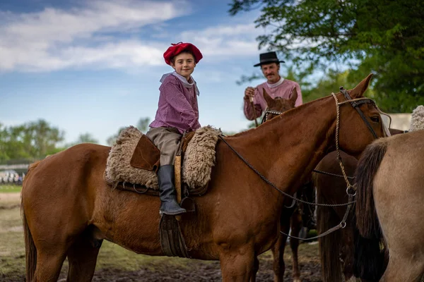 San Antonio Areco Buenos Aires Province Argentina 2019 Gaucho Unge — Stockfoto