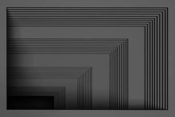 抽象的な灰色の幾何学的なパターンの背景は額縁に似た直角数字に成っています グレーと黒の色 アート マーケティングや広告の概念 レンダリングをモックアップします — ストック写真