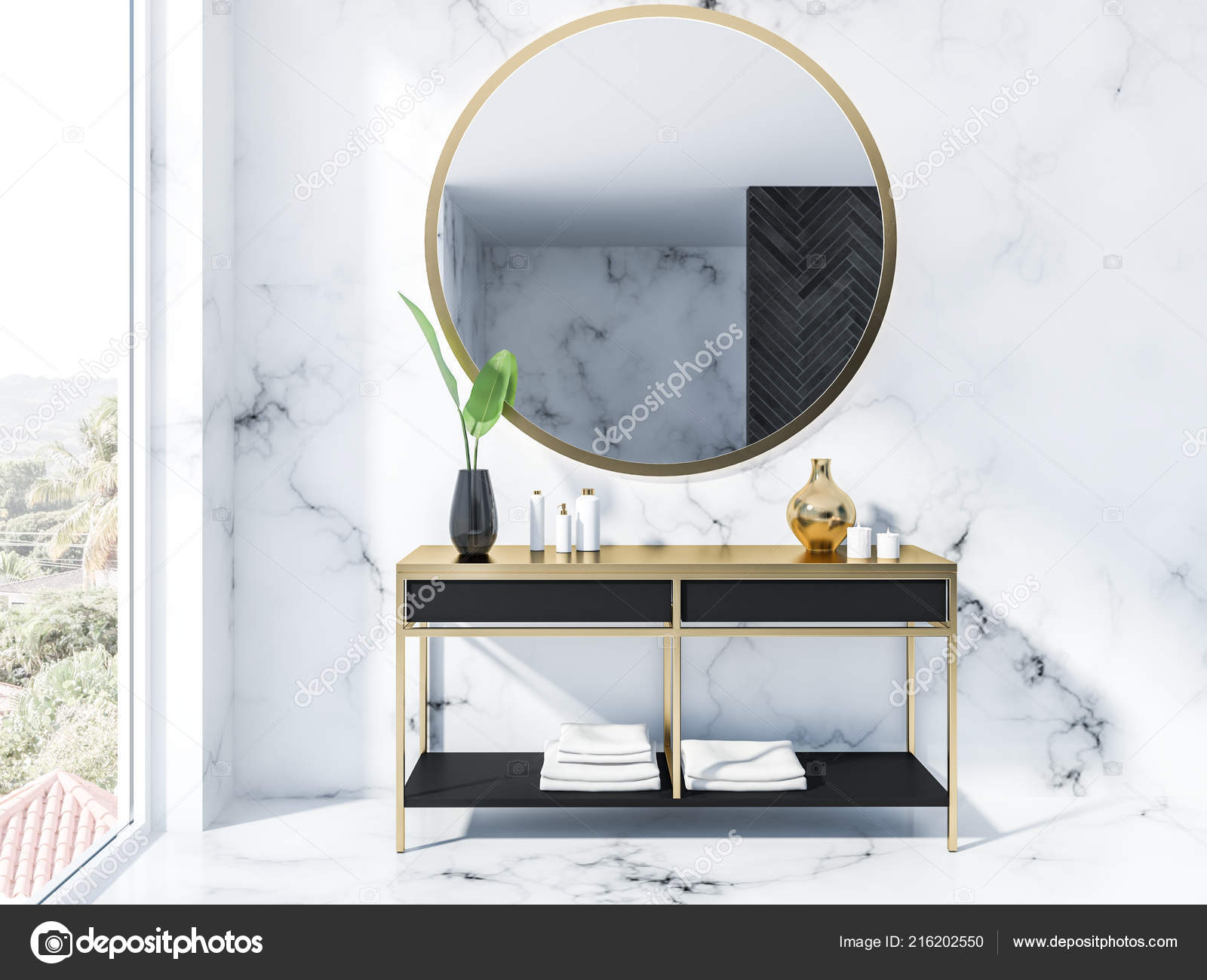 White Marble Bathroom Interior Mirror Black Vanity Unit - Mirror Above Vanity Images White Marble Bathroom Interior Mirror Black Vanity Unit - Mirror Above Vanity Images