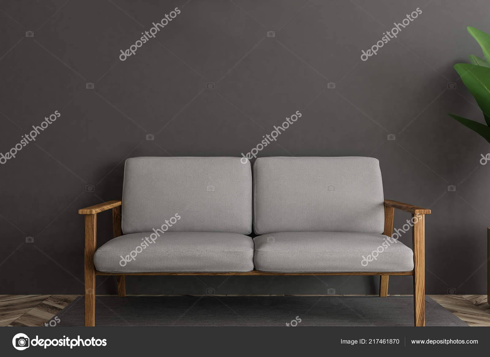 Dark Gray Wall Living Room Interior Living Room Dark Gray
