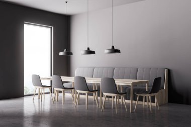 Kanepe çatı kafe köşesinde